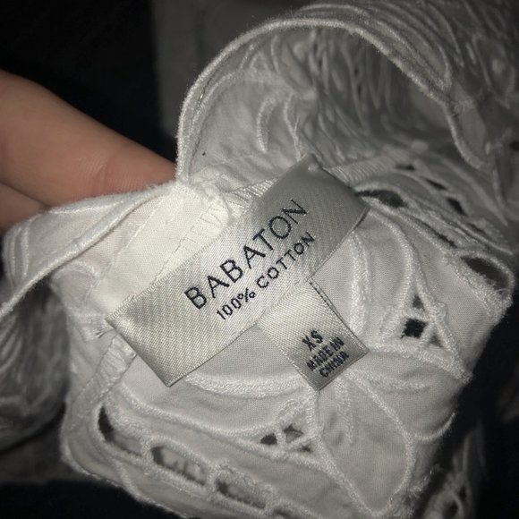 Aritzia Flower Cutout Blouse - Picture 4 of 4